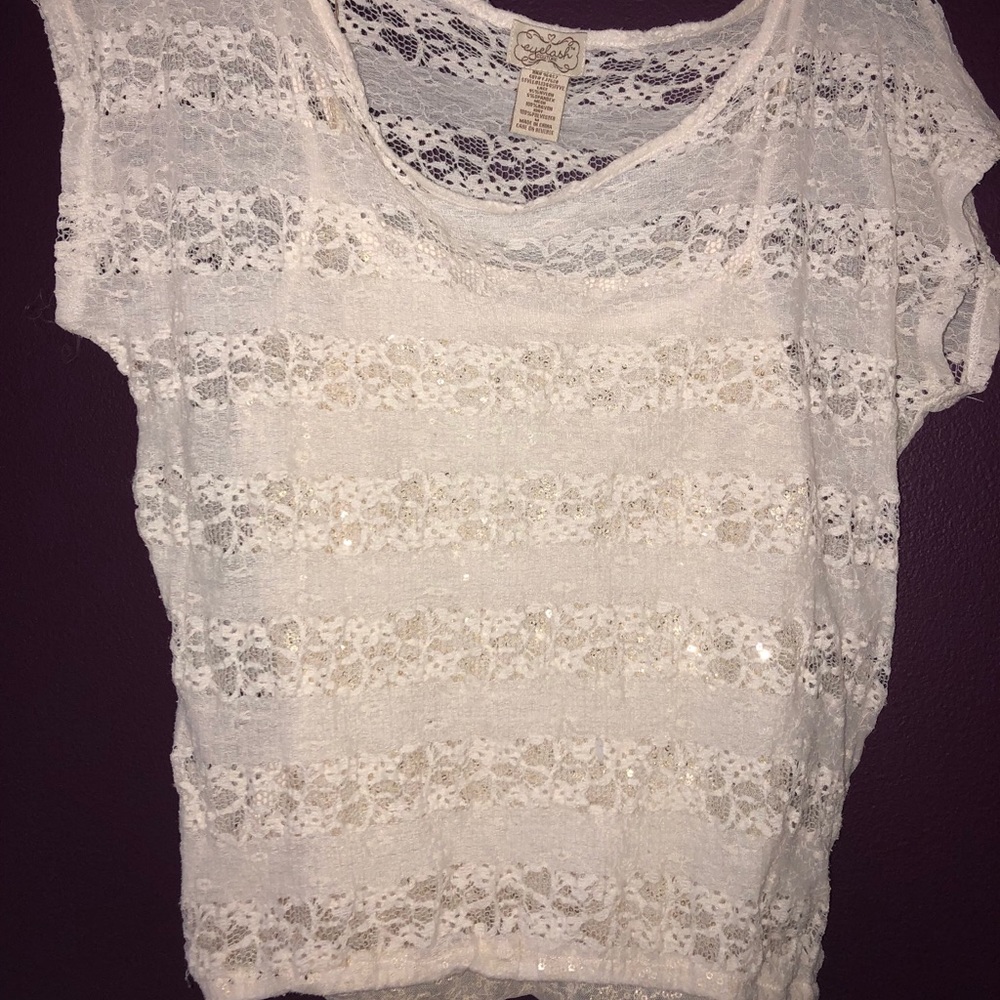 White fancy shirt.